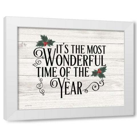 Most Wonderful Time White Modern Wood Framed Art Print by Moulton, Jo