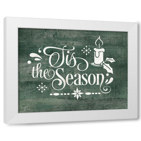 Tis the Season White Modern Wood Framed Art Print by Moulton, Jo
