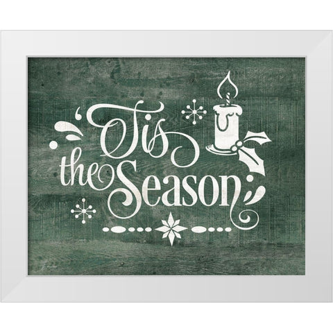 Tis the Season White Modern Wood Framed Art Print by Moulton, Jo