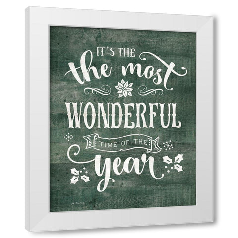 Most Wonderful Time of the Year White Modern Wood Framed Art Print by Moulton, Jo