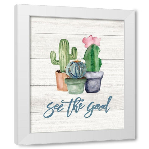 See the Good White Modern Wood Framed Art Print by Moulton, Jo