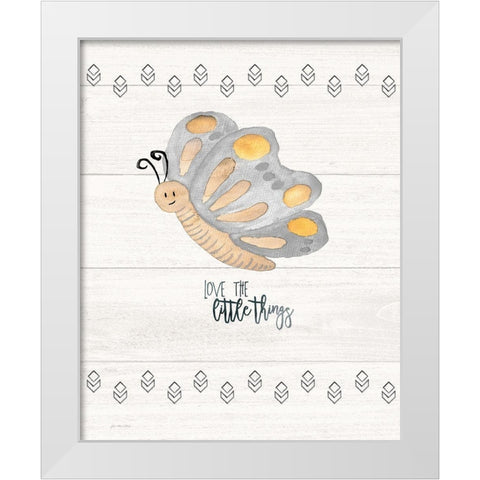 Little Things White Modern Wood Framed Art Print by Moulton, Jo