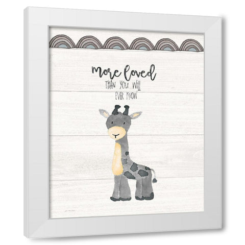 More Loved White Modern Wood Framed Art Print by Moulton, Jo