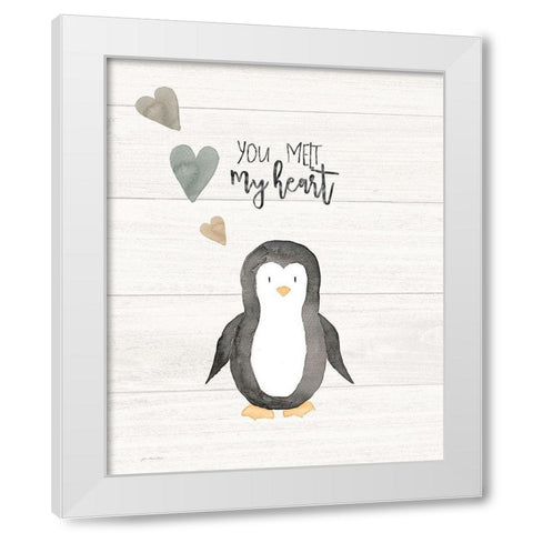 You Melt My Heart White Modern Wood Framed Art Print by Moulton, Jo
