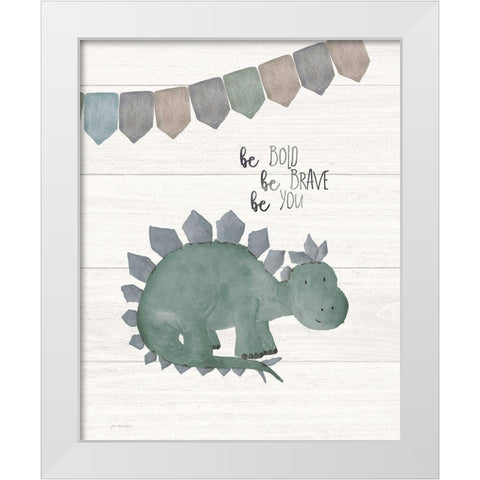 Be Bold White Modern Wood Framed Art Print by Moulton, Jo