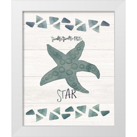Twinkle Little Star White Modern Wood Framed Art Print by Moulton, Jo
