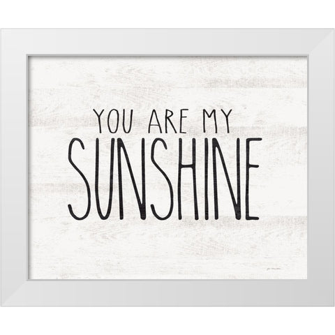Sunshine White Modern Wood Framed Art Print by Moulton, Jo
