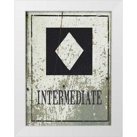 Intermediate White Modern Wood Framed Art Print by Moulton, Jo