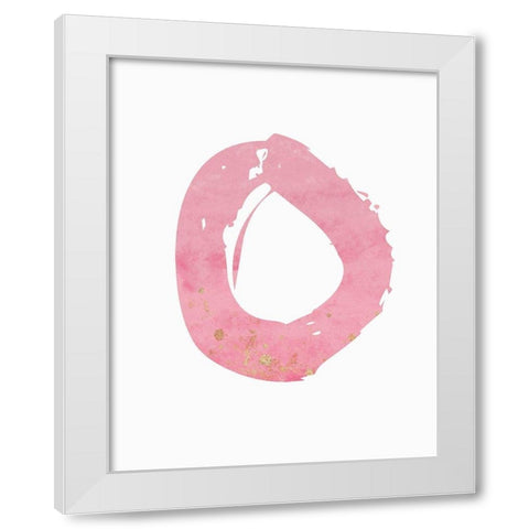 O White Modern Wood Framed Art Print by Moulton, Jo