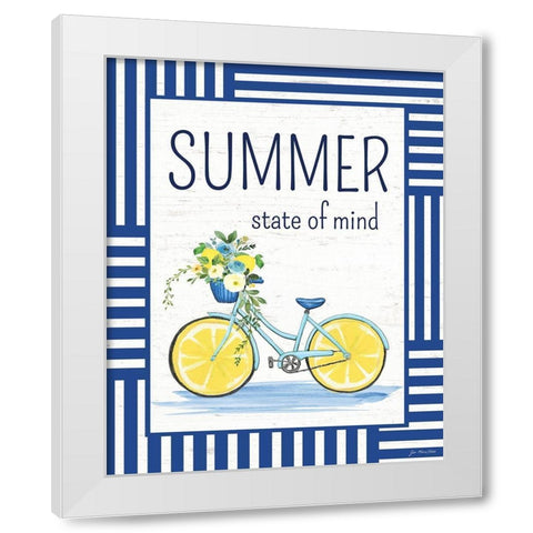 Summer State of Mind White Modern Wood Framed Art Print by Moulton, Jo