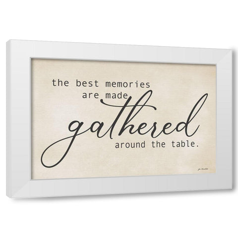 Best Memories White Modern Wood Framed Art Print by Moulton, Jo