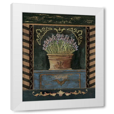 Thyme White Modern Wood Framed Art Print by Moulton, Jo