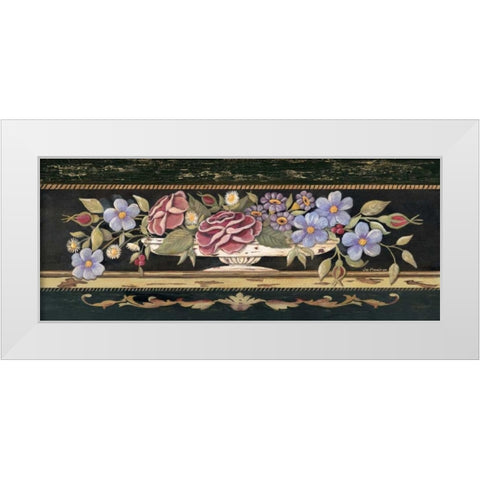 Porcelain Spray I White Modern Wood Framed Art Print by Moulton, Jo
