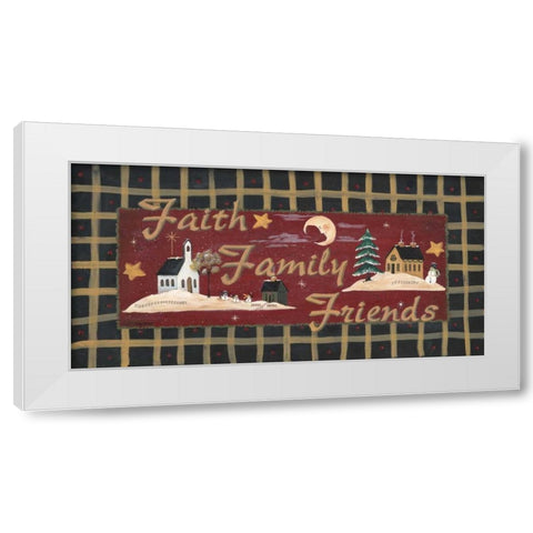 Fath-Family-Friends White Modern Wood Framed Art Print by Moulton, Jo