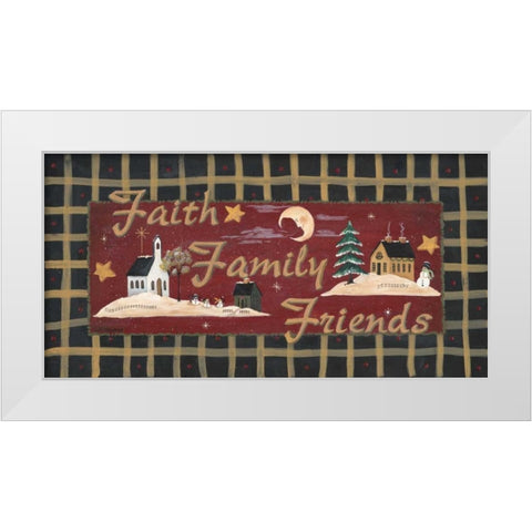 Fath-Family-Friends White Modern Wood Framed Art Print by Moulton, Jo