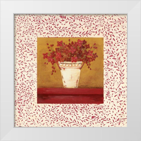 Petit Fleur II White Modern Wood Framed Art Print by Moulton, Jo