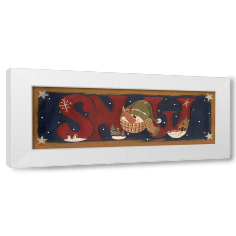 Snow White Modern Wood Framed Art Print by Moulton, Jo