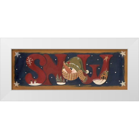 Snow White Modern Wood Framed Art Print by Moulton, Jo