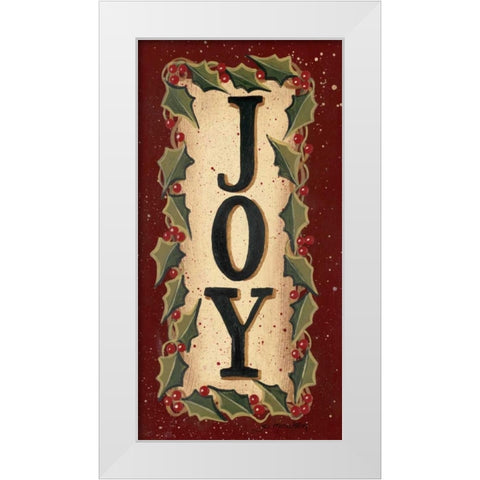 Joy White Modern Wood Framed Art Print by Moulton, Jo