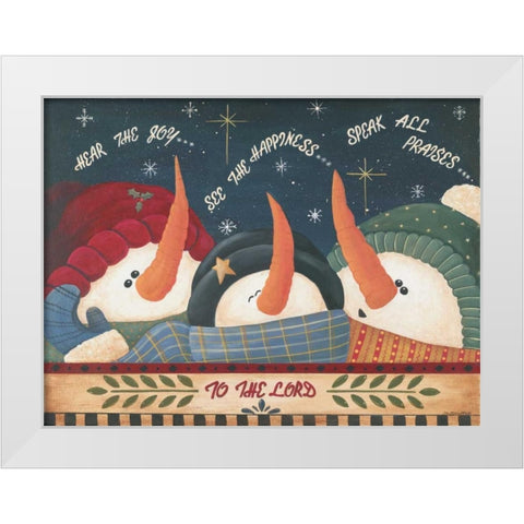 To the Lord White Modern Wood Framed Art Print by Moulton, Jo