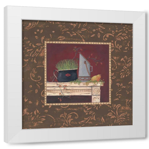 Floral I White Modern Wood Framed Art Print by Moulton, Jo