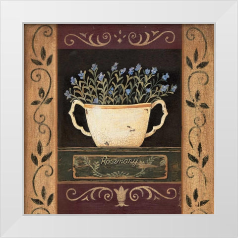 Rosemary White Modern Wood Framed Art Print by Moulton, Jo