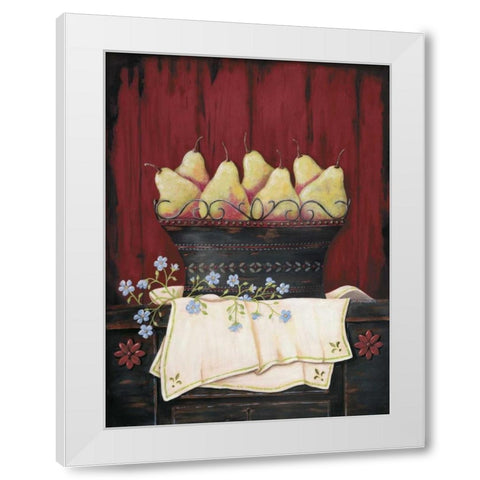 Blushing Beauties White Modern Wood Framed Art Print by Moulton, Jo