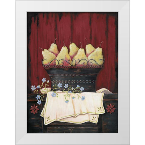Blushing Beauties White Modern Wood Framed Art Print by Moulton, Jo