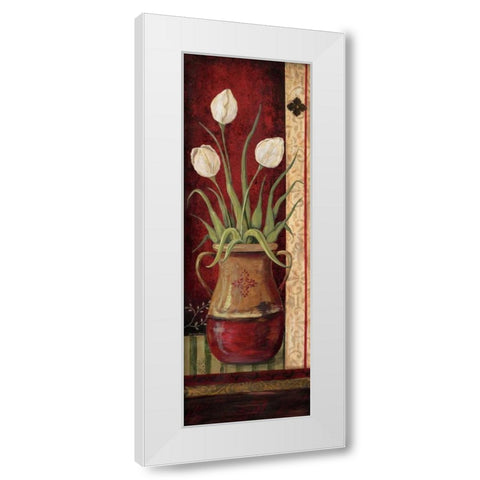 Tuscan Poem II White Modern Wood Framed Art Print by Moulton, Jo