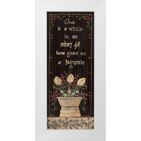 Fairytale White Modern Wood Framed Art Print by Moulton, Jo