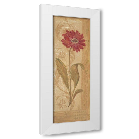 Evening Dahlia White Modern Wood Framed Art Print by Moulton, Jo