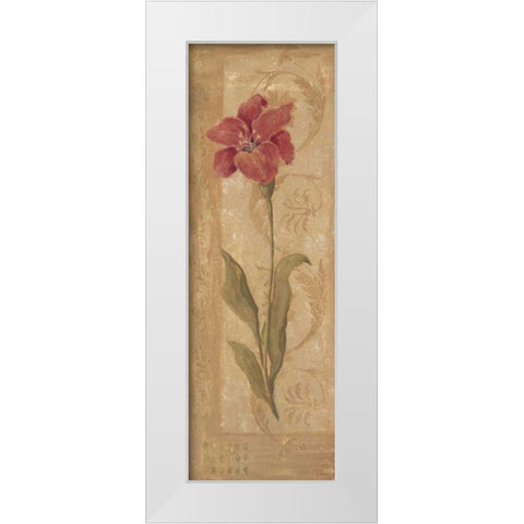 Evening Lily White Modern Wood Framed Art Print by Moulton, Jo