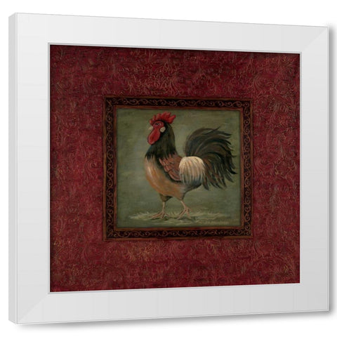 Wake Up Call! White Modern Wood Framed Art Print by Moulton, Jo