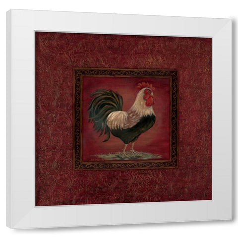 Oh Crow Up! White Modern Wood Framed Art Print by Moulton, Jo