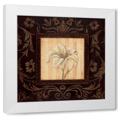 Black Beauty I White Modern Wood Framed Art Print by Moulton, Jo