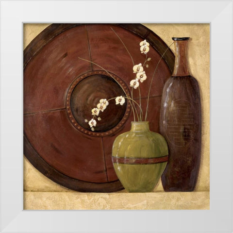 Harvest Harmony II White Modern Wood Framed Art Print by Moulton, Jo