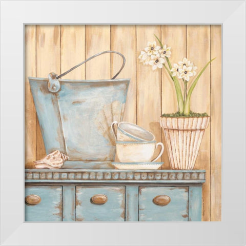 Coastal Cupboard II White Modern Wood Framed Art Print by Moulton, Jo