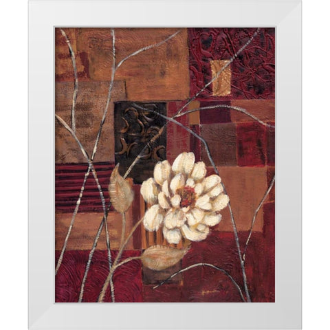 New Dimensions II White Modern Wood Framed Art Print by Moulton, Jo