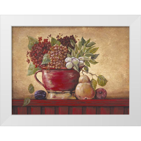 Harvest Home White Modern Wood Framed Art Print by Moulton, Jo