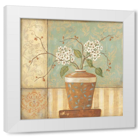 Calm Influence II White Modern Wood Framed Art Print by Moulton, Jo