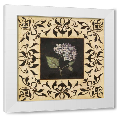 Hydrangea White Modern Wood Framed Art Print by Moulton, Jo