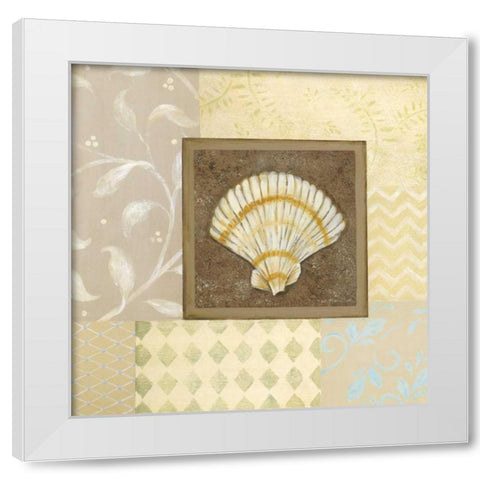 Gifts of the Sea I White Modern Wood Framed Art Print by Moulton, Jo