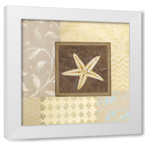 Gifts of the Sea II White Modern Wood Framed Art Print by Moulton, Jo