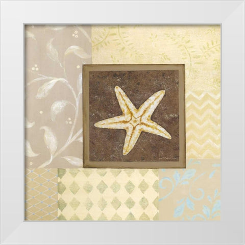 Gifts of the Sea II White Modern Wood Framed Art Print by Moulton, Jo