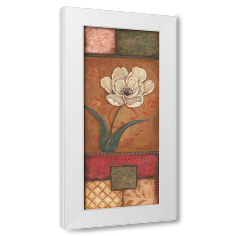 Belle Fleur I White Modern Wood Framed Art Print by Moulton, Jo