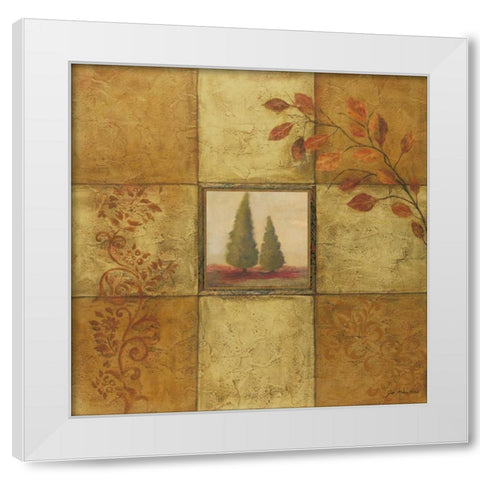Golden Day I White Modern Wood Framed Art Print by Moulton, Jo