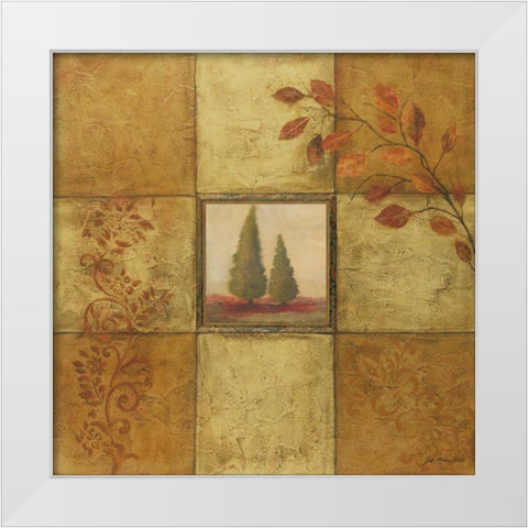 Golden Day I White Modern Wood Framed Art Print by Moulton, Jo