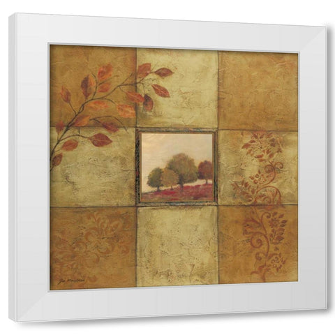Golden Day II White Modern Wood Framed Art Print by Moulton, Jo