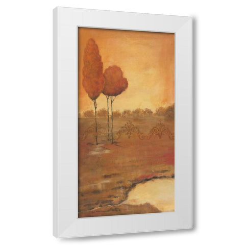 Natures Hue I White Modern Wood Framed Art Print by Moulton, Jo