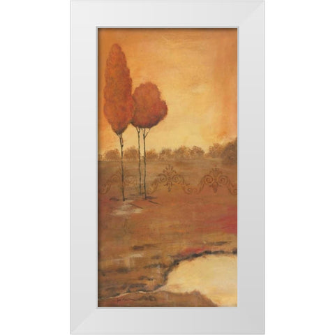 Natures Hue I White Modern Wood Framed Art Print by Moulton, Jo